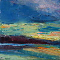 Słońce za rzeką V