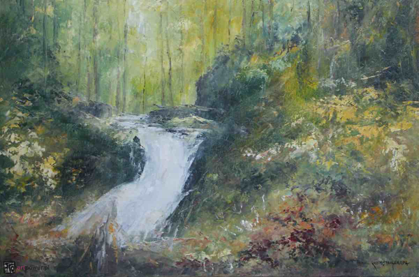 Źródła Wisły na Baraniej Górze we wnętrzu