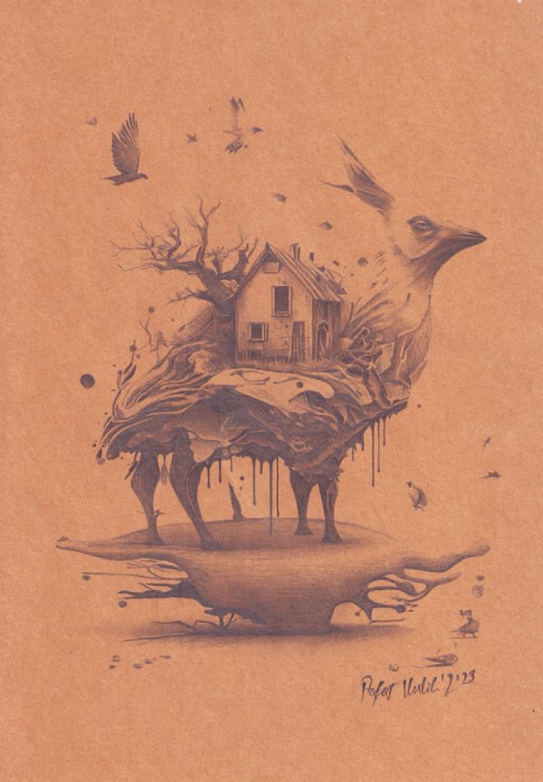 Samotna chatka w leśnej głuszy