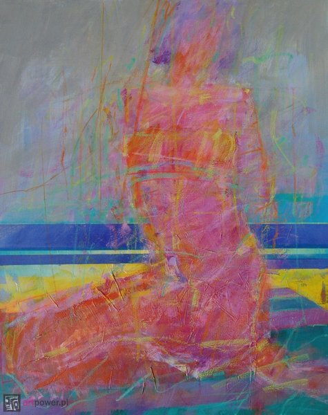 Akt - plaża we wnętrzu