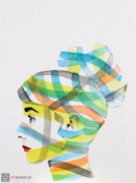 Fantastyczna głowa Odrey we wnętrzu