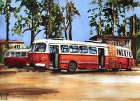 Jelcz 021 na pętli w Aninie pod kinem Wrzos - 1