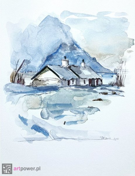 W śniegu we wnętrzu