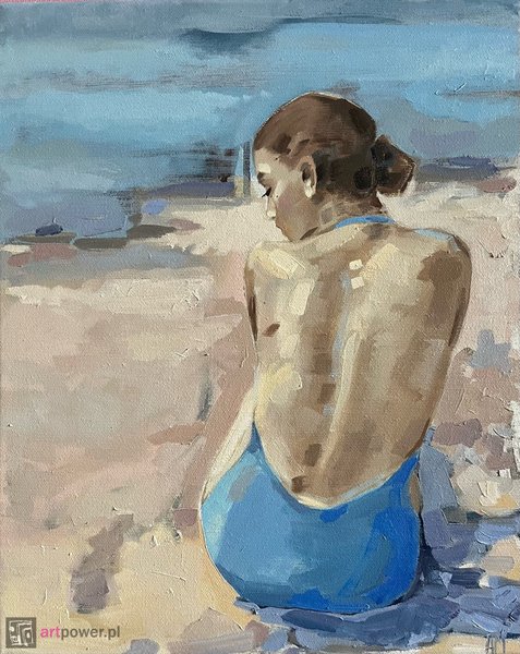 Pływaczka - odpoczynek na plaży we wnętrzu