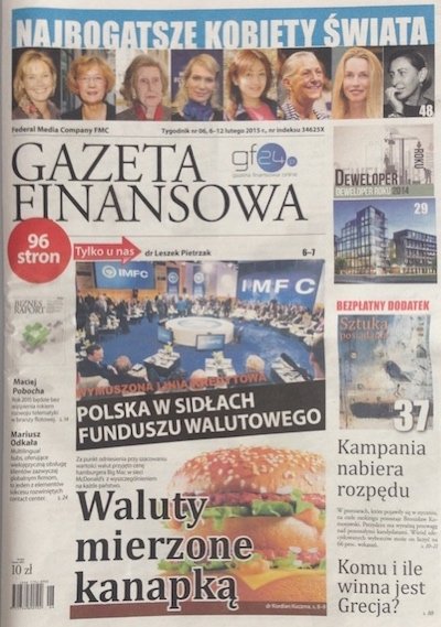 Piszemy dla Gazety Finansowej!